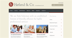 Desktop Screenshot of harlandsolicitors.co.uk