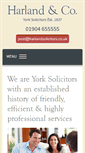 Mobile Screenshot of harlandsolicitors.co.uk