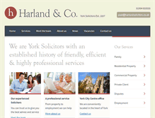 Tablet Screenshot of harlandsolicitors.co.uk